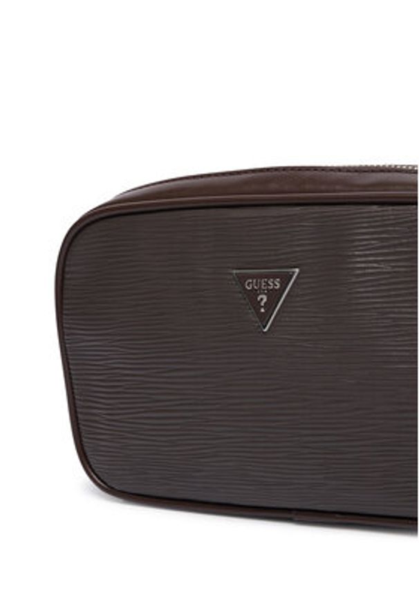 Guess Saszetka HMMIPW P6350 Brązowy ciemny. Kolor: brązowy. Materiał: skóra