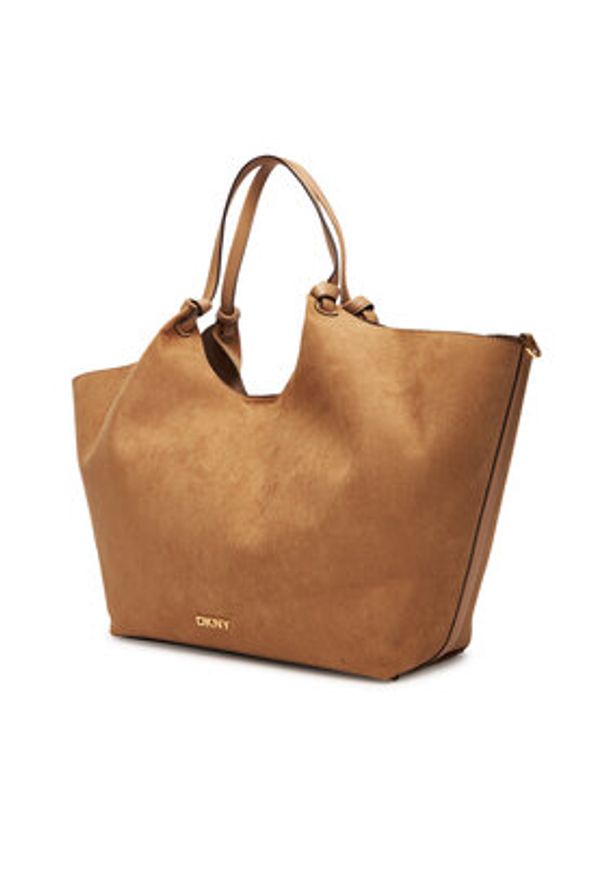 DKNY Torebka R52BME48 Brązowy. Kolor: brązowy. Materiał: skórzane