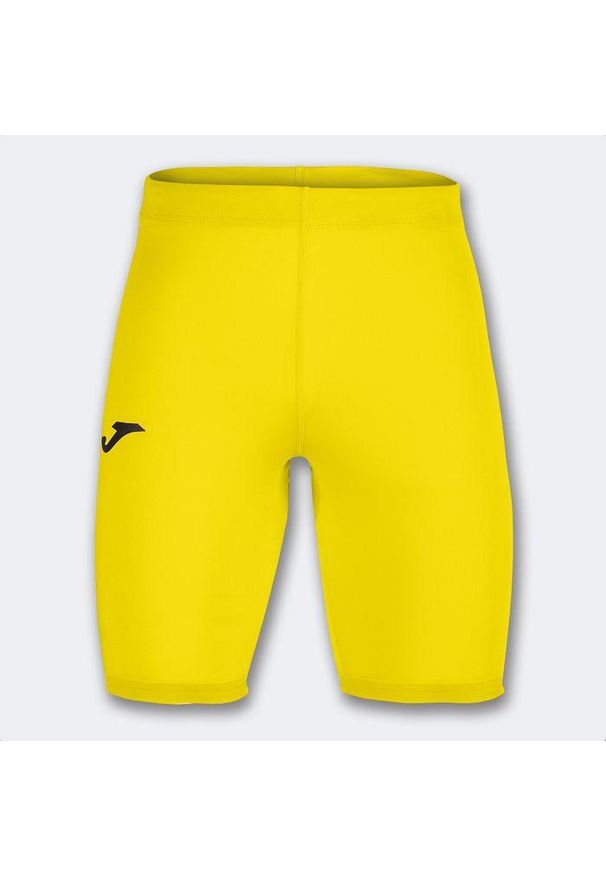 Spodenki piłkarskie termoaktywne Joma Brama Academy. Kolor: żółty. Długość: krótkie. Sezon: lato. Sport: piłka nożna