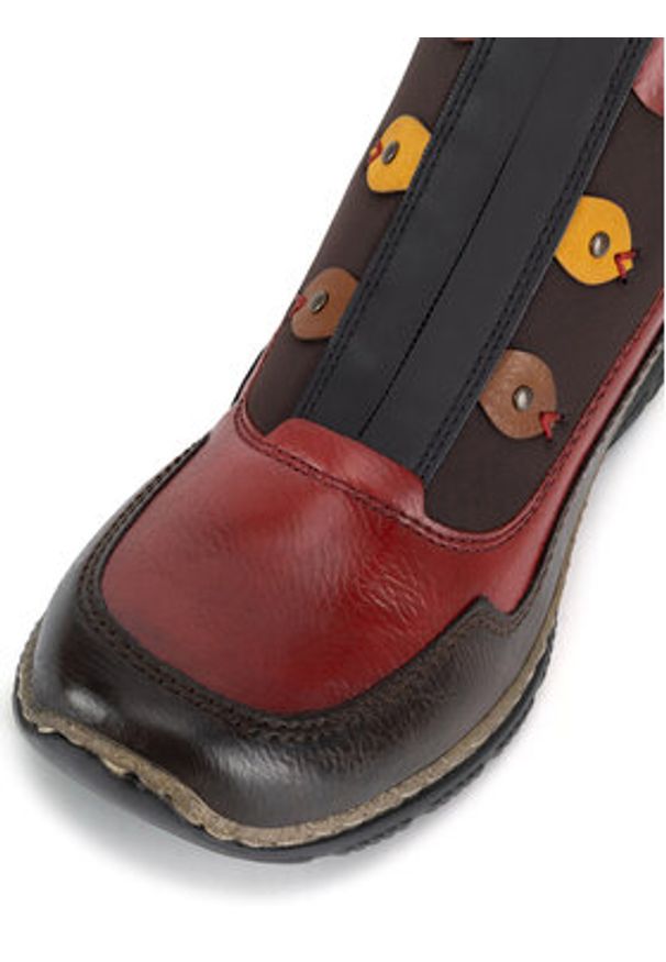 Rieker Botki N3277-25 Brązowy. Kolor: brązowy. Materiał: materiał