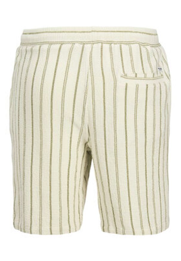 Jack & Jones Szorty materiałowe Jaiden 12274413 Beżowy Relaxed Fit. Kolor: beżowy. Materiał: bawełna