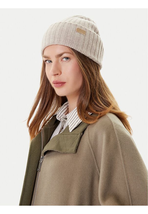 Weekend Max Mara Czapka Ritmo 2525576035 Beżowy. Kolor: beżowy. Materiał: wełna, materiał