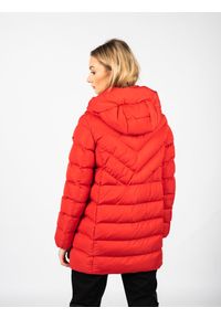 Geox Kurtka "Spherica" | W2628Q T2506 | Kobieta | Czerwony. Okazja: na co dzień. Typ kołnierza: kaptur. Kolor: czerwony. Materiał: poliester. Styl: casual #6