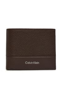 Calvin Klein Portfel męski K50K512269 Brązowy. Kolor: brązowy. Materiał: skóra