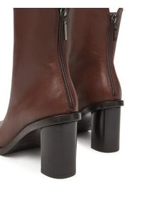 Max Mara Botki Midiboot80 25247960726 Brązowy. Kolor: brązowy. Materiał: skóra #3