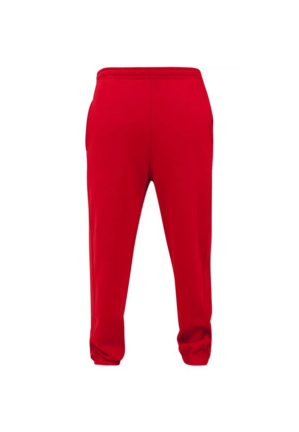Urban Classics - Męskie Spodnie Dresowe. Kolor: czerwony. Materiał: dresówka. Długość: długie