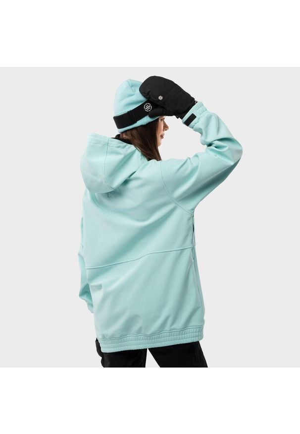 SIROKO - Kurtka snowboardowa damska W1-W Iceberg. Kolor: niebieski. Materiał: softshell, materiał. Sezon: zima. Sport: snowboard