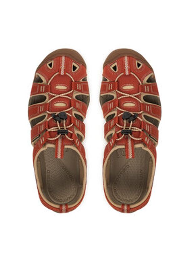 keen - Keen Sandały CLEARWATER CNX BURNT BRICK/SAFAR 1032516 Brązowy. Kolor: brązowy. Materiał: skóra