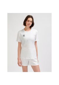 Hummel - HUMMEL koszulka damska sportowa ESSENTIAL JERSEY. Kolor: biały. Materiał: jersey. Sport: fitness