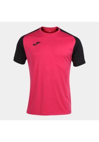 Koszulka do piłki nożnej męska Joma Academy IV. Kolor: wielokolorowy, czarny, różowy. Materiał: poliester. Sport: piłka nożna