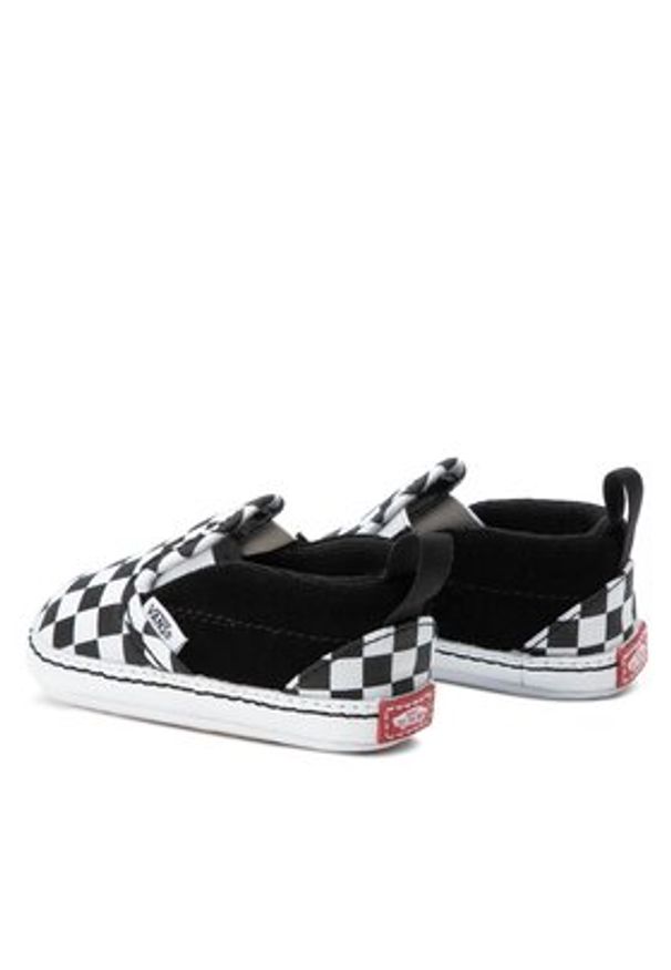 Vans Tenisówki Slip-On V Crib VN0A2XSLFB71 Biały. Zapięcie: bez zapięcia. Kolor: czarny. Materiał: skóra, zamsz