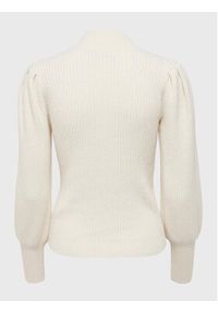 only - ONLY Sweter Katia 15232494 Beżowy Regular Fit. Kolor: beżowy. Materiał: wiskoza