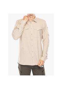 Koszula turystyczna męska Vaude Rosemoor LS Shirt II. Kolor: beżowy
