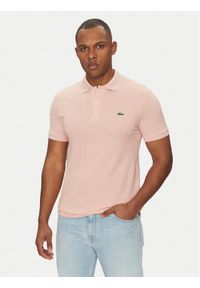 Lacoste Polo PH4012 Różowy Slim Fit. Typ kołnierza: polo. Kolor: różowy. Materiał: bawełna