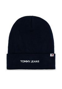 Tommy Jeans Czapka Linear Logo AM0AM12025 Granatowy. Kolor: niebieski. Materiał: syntetyk #1