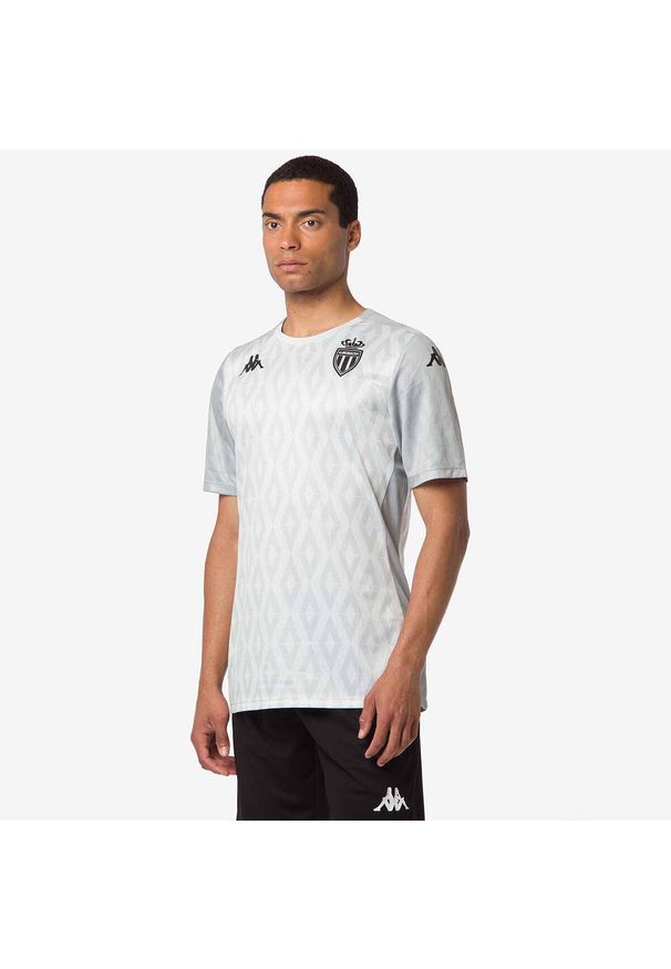 Kappa - Koszulka AS Monaco Aboupret Pro 8 2024/25. Kolor: szary. Sport: piłka nożna