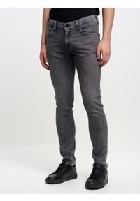 Big-Star - Spodnie jeans męskie skinny Deric 993. Okazja: na co dzień. Kolor: czarny. Styl: casual