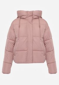 Renee - Różowa Kurtka Pikowana Puffer z Kapturem Mivvia. Typ kołnierza: kaptur. Kolor: różowy. Sezon: zima #2