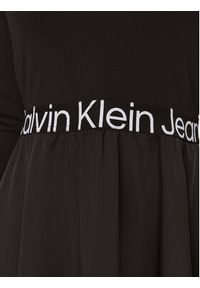 Calvin Klein Jeans Sukienka codzienna J20J222714 Czarny Regular Fit. Okazja: na co dzień. Kolor: czarny. Materiał: syntetyk. Typ sukienki: proste. Styl: casual