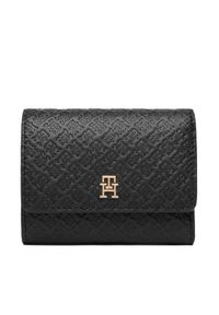 TOMMY HILFIGER - Tommy Hilfiger Portfel Th Icon Trifold Mono AW0AW18484 Czarny. Kolor: czarny. Materiał: skóra #1