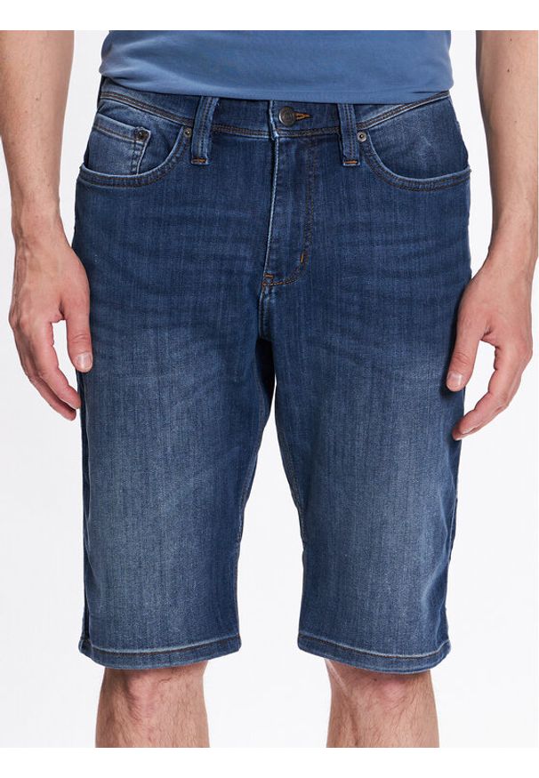 Duer Szorty jeansowe MSLS4505 Granatowy Regular Fit. Kolor: niebieski. Materiał: bawełna