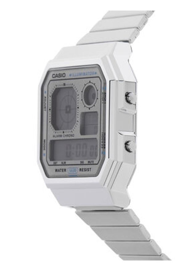 Casio Zegarek A130WE-7AEF Srebrny. Kolor: srebrny