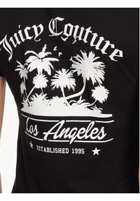 Juicy Couture T-Shirt La Beach JCWCT125319 Czarny Regular Fit. Kolor: czarny. Materiał: bawełna #3