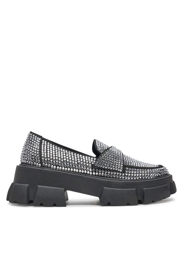 Loafersy Steve Madden. Kolor: srebrny