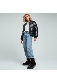 Hot Potatoes by Gioseppo - Czarne Śniegowce Gioseppo Ocieplane Obuwie Damskie. Kolor: czarny. Materiał: welur. Wzór: aplikacja. Sezon: zima #4