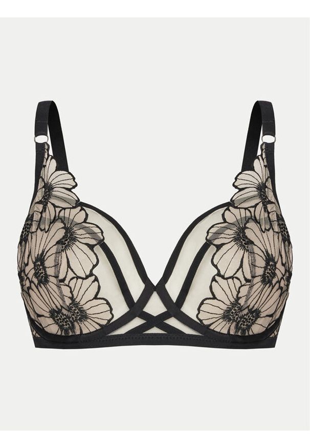 Chantelle Biustonosz z fiszbiną Lush C22OM0 Czarny. Kolor: czarny. Materiał: syntetyk