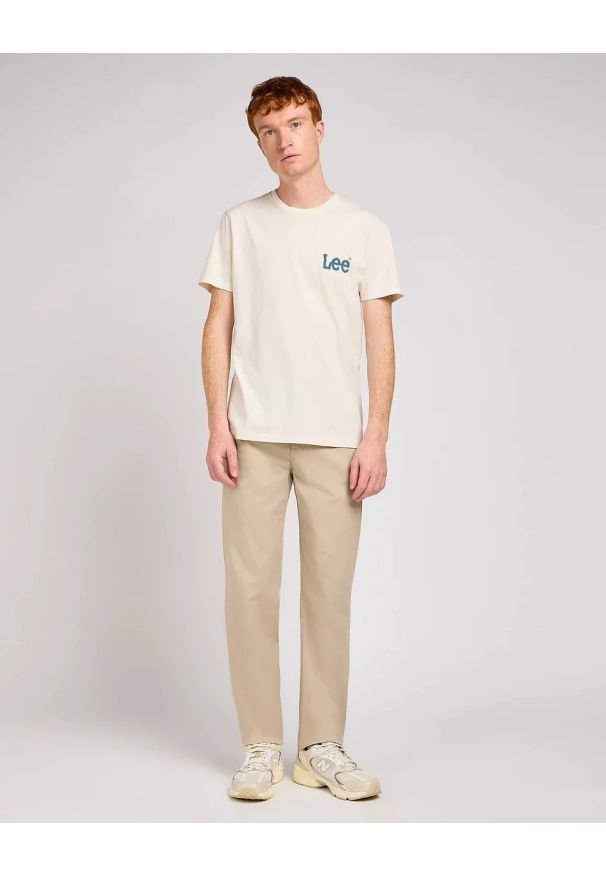 Lee - MESKIE SPODNIE MATERIALOWE LEE REGULAR CHINO STONE 112342929