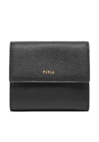 Furla Mały Portfel Damski Goccia M Compact WP00469 BX3036 KH O6000 Czarny. Kolor: czarny. Materiał: skóra