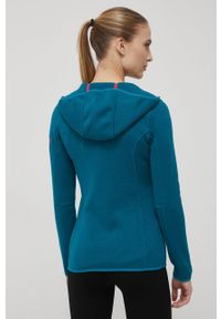 CMP bluza sportowa damska kolor zielony z kapturem melanżowa. Typ kołnierza: kaptur. Kolor: zielony. Materiał: polar. Wzór: melanż. Styl: sportowy #4