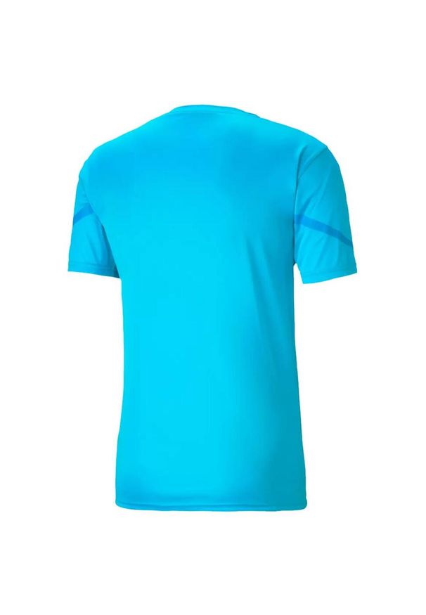 Puma Teamflash Jersey XL - Blue Atol Men T -Shirt. Kolor: wielokolorowy. Materiał: jersey