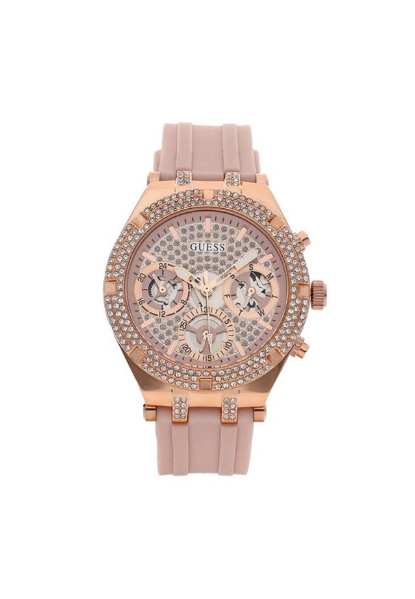 Zegarek Guess. Kolor: różowy