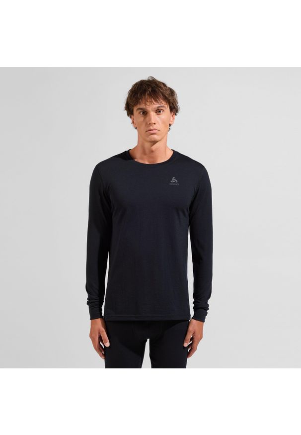 Koszulka termoaktywna z długim rękawem męska Odlo MERINO 200. Kolor: szary, wielokolorowy, czarny. Długość rękawa: długi rękaw. Długość: długie