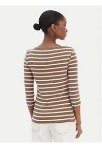 TOMMY HILFIGER - Tommy Hilfiger Bluzka New Cody WW0WW40589 Beżowy Slim Fit. Kolor: beżowy. Materiał: bawełna #3