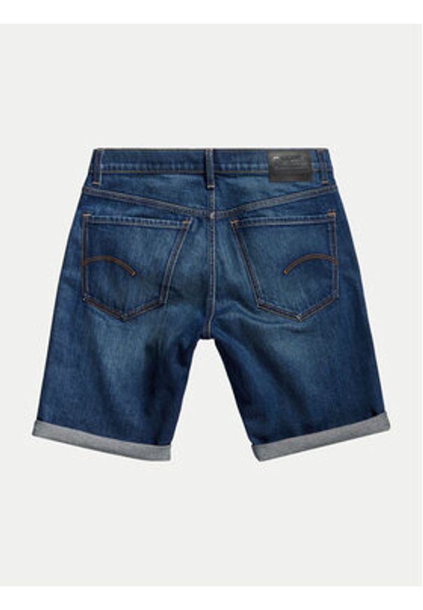 G-Star RAW - G-Star Raw Szorty jeansowe Mosa D24430-D538-G331 Granatowy Regular Fit. Kolor: niebieski. Materiał: bawełna