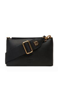 Pinko - PINKO Torebka Flat Horizontal Mini AI 25-26 104277 A29Q Czarny. Kolor: czarny. Materiał: skórzane