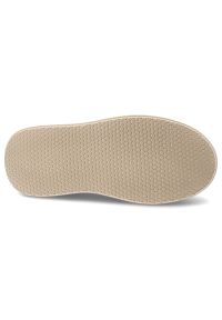 Sneakersy damskie Filippo, cholewka ze skóry naturalnej klasyczne sznurowanie na podwyższonej podeszwie, beżowe, DP7514/26. Okazja: na co dzień. Zapięcie: sznurówki. Kolor: biały. Materiał: skóra. Szerokość cholewki: normalna #7