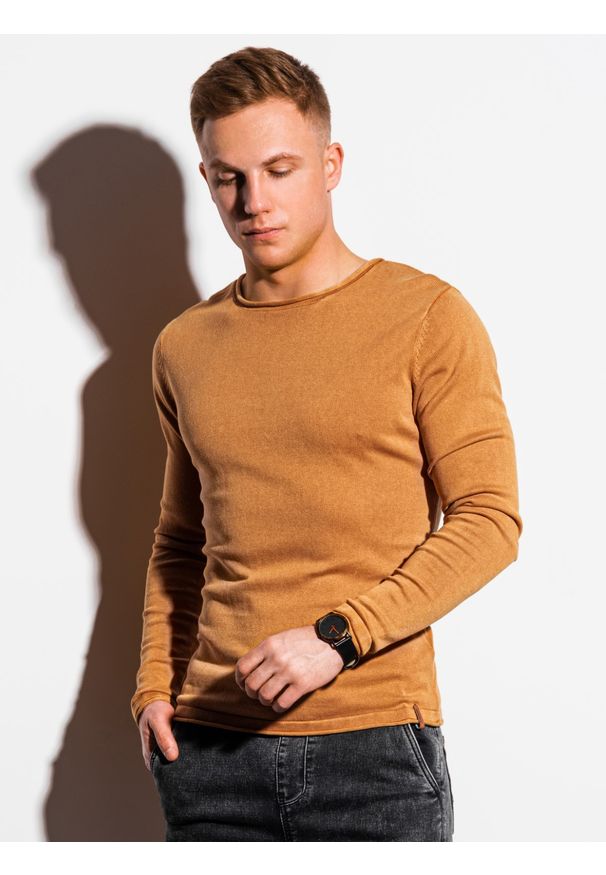 Żółty sweter Ombre Clothing
