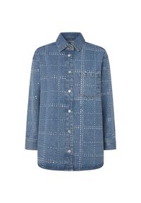 Damski overshirt Pepe Jeans Glitter. Kolor: niebieski, szary, wielokolorowy
