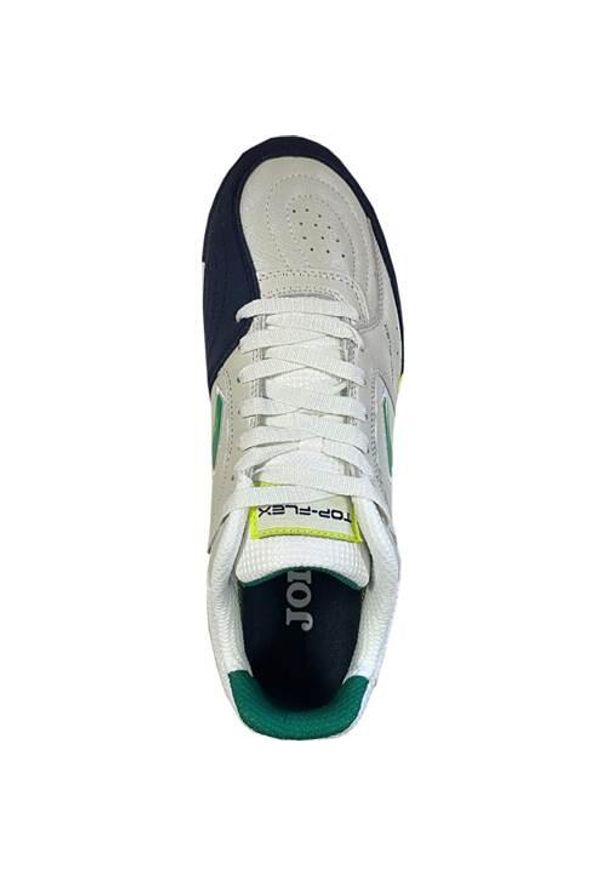 Buty piłkarskie męskie Joma Top Flex 2426 Turf. Zapięcie: sznurówki. Kolor: biały, zielony, wielokolorowy. Materiał: guma, skóra, syntetyk, materiał. Szerokość cholewki: normalna. Sport: piłka nożna