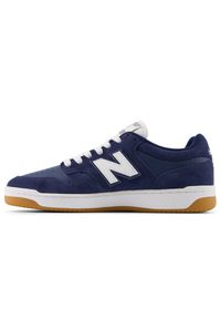 Buty unisex New Balance Numeric NM480PRO – granatowe. Kolor: niebieski. Materiał: zamsz, skóra, materiał, syntetyk, guma. Szerokość cholewki: normalna. Sport: bieganie #3