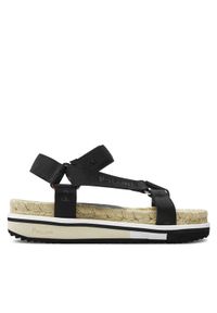 Pollini Espadryle SA16655G0ITV0000 Czarny. Kolor: czarny. Materiał: materiał