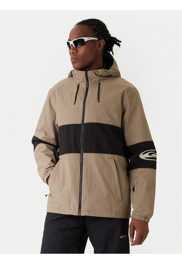 Quiksilver Kurtka snowboardowa Hight In The Hood JK EQYTJ03517 Brązowy Relaxed Fit. Kolor: brązowy. Materiał: syntetyk. Sport: snowboard