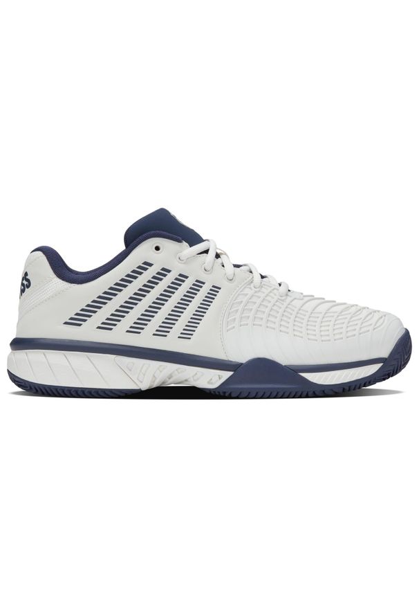 K-Swiss - Kswiss Express Light 3 Clay White 08563114. Kolor: niebieski, biały, wielokolorowy. Sport: tenis