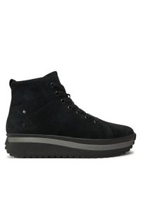 Rieker Revolution Lifestyle Botki W0960-00 Czarny. Kolor: czarny. Materiał: zamsz, skóra