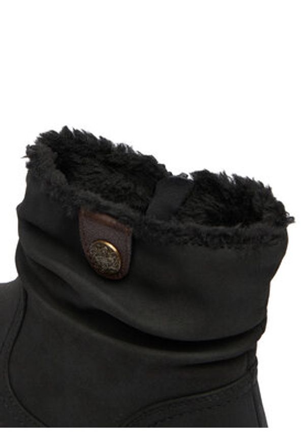 Clara Barson Botki CEO-CORNY H221008 Czarny. Kolor: czarny. Materiał: materiał