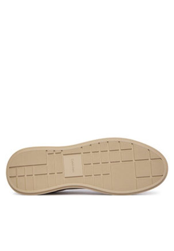 Calvin Klein Sneakersy Chunky Cupsole Laceup Su YM0YM01453 Beżowy. Kolor: beżowy. Materiał: skóra, zamsz